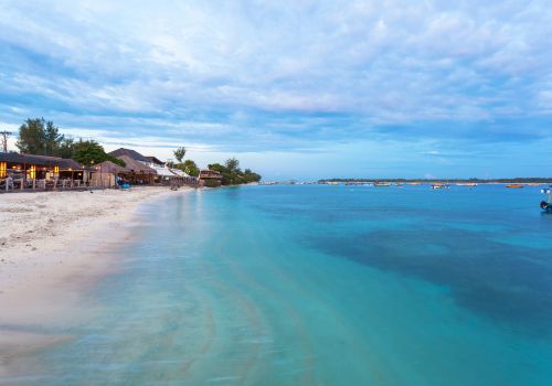 Pristine Beaches at gili trawangan lombok