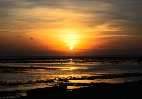 beautifull sunset in lombok