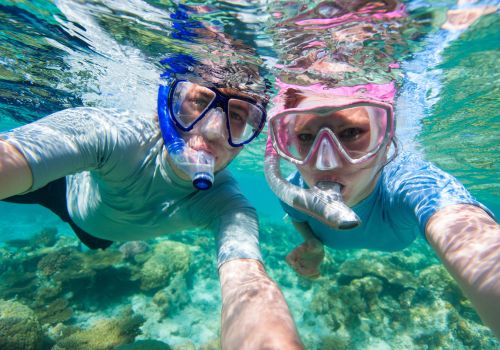 snorkeling at gili trawangan